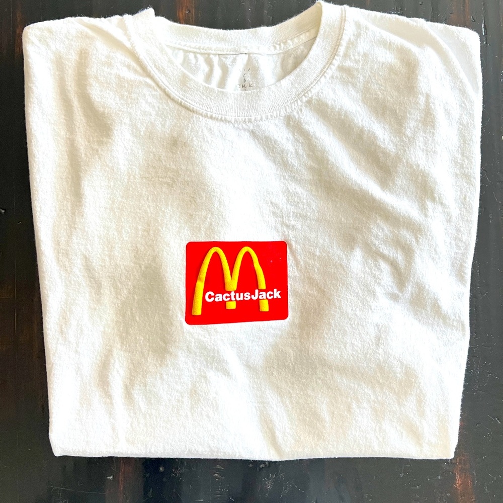 Cactus Jack McDonalds Tee Shirt Sz L